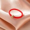 One bead bracelet, ring for beloved, woven red rope bracelet