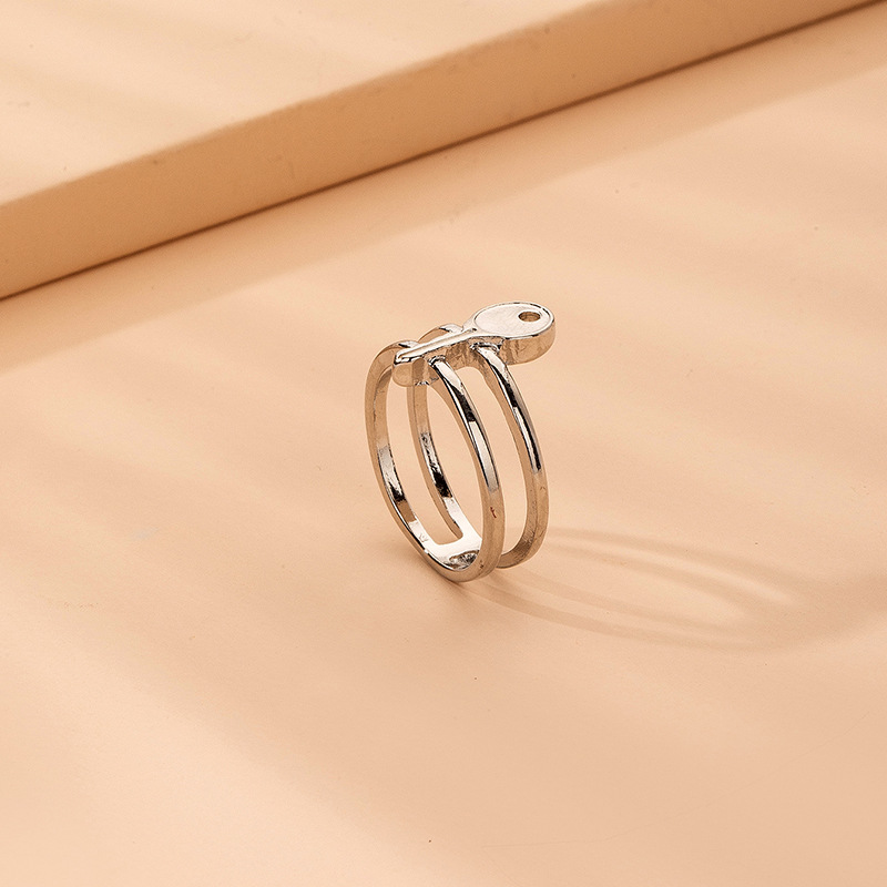 Simple Style Key Ring Minimalist Geometry Rings Wholesale Nihaojewelry display picture 2