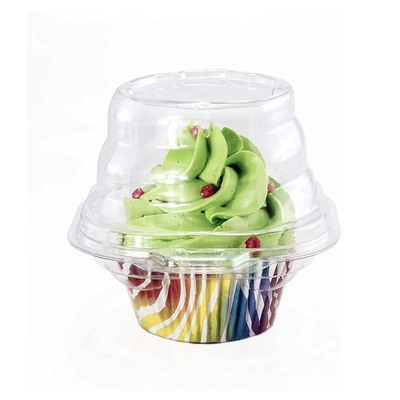 亚马逊热销透明蛋糕杯 小蛋糕包装盒 圆形纸杯蛋糕包装盒工厂直销|ms