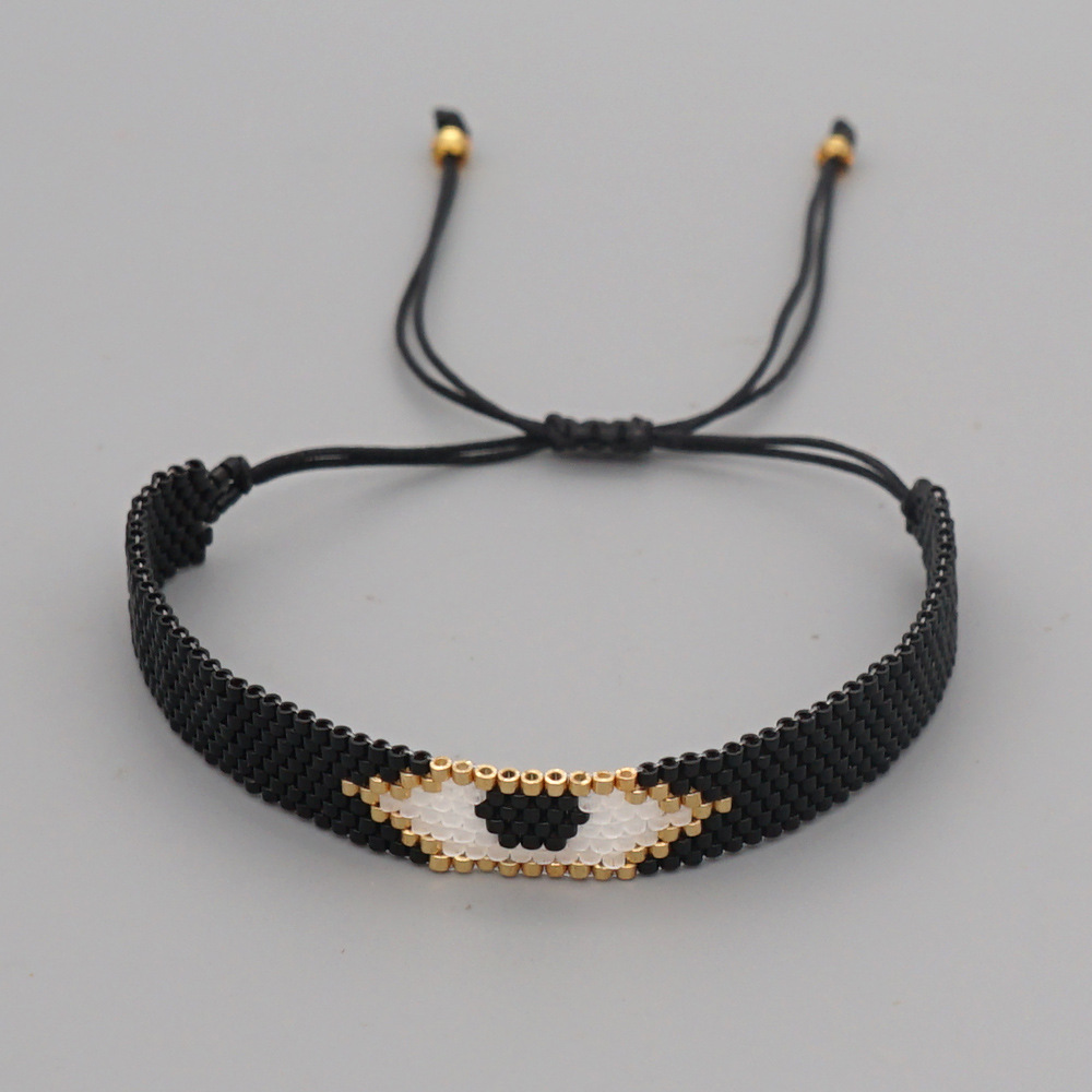 Simple Bohemian Hand-woven Miyuki Rice Beads Bracelet display picture 5