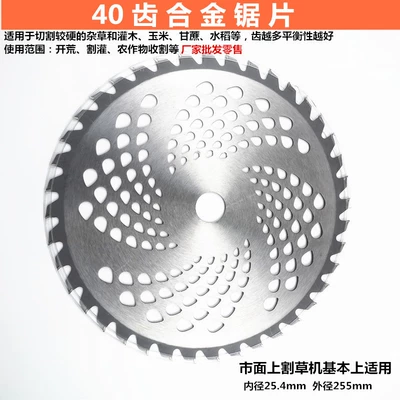 Otbiçən başlıqları, white steel alloy manganese steel - 40-tooth-alloy-saw-blade