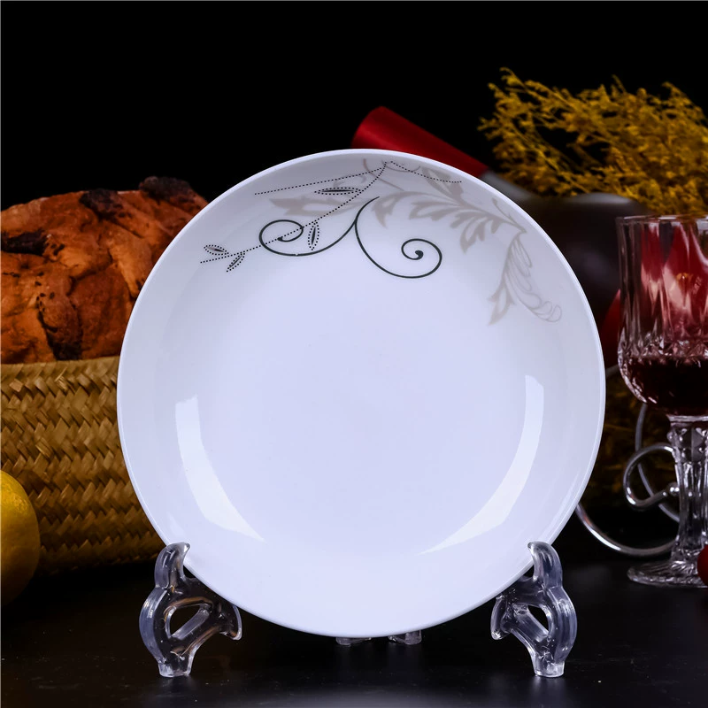 Свободная комбинация домашних блюд, Ceramic dishes с золотыми ветвями, столовые приборы, тарелка с рисом/лапша/суп/рыба, блюдо
