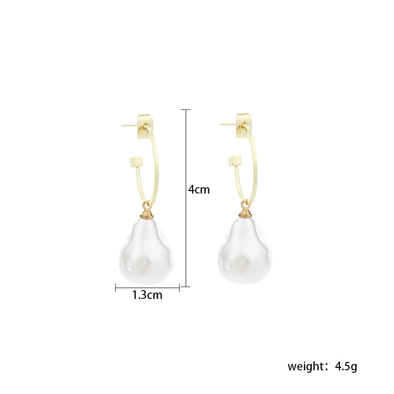 Baroque Pearl Retro Chinese Style Earrings display picture 1