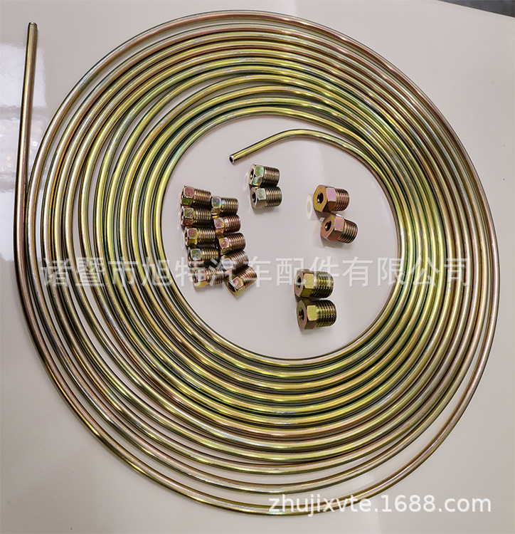 Mosquito coil brake tube kit 3/16 "OD 25 feet coil roll color plated zinc 25FT connecting pipe copper aluminum pipe