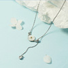 The new shell small daisy stretch necklace cute Japanese and Korean student personality female girlfriends cold light wind gifts to girlfriend