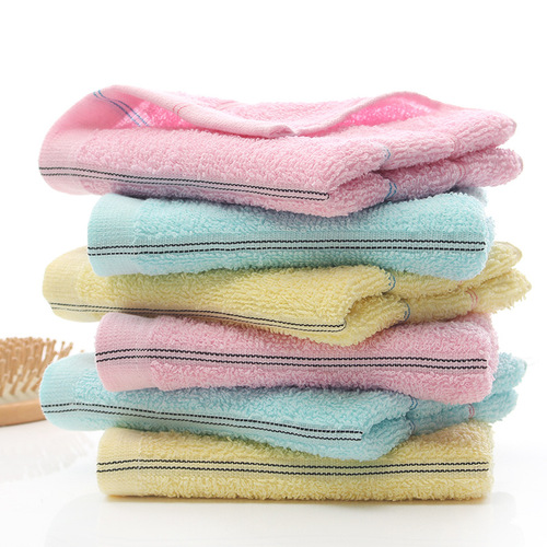 Wholesale 6070g rainbow striped floor stall goods thickened soft absorbent face towel household cotton towel gifts and gifts