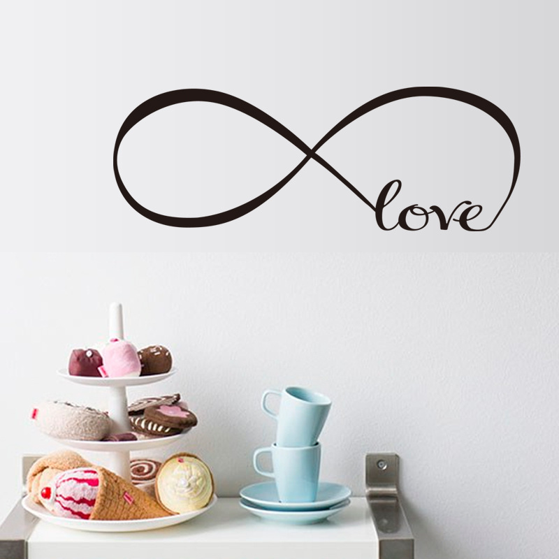 Cross-border supply wholesale wish loop Love English wall stickers removable factory wholesale wall stickers ZY8274