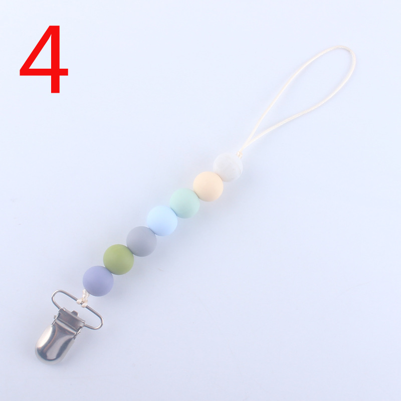 Silicona calmante chupete cadena bebé mordedor chupete clip cadena mordedor amoladora cadena anti-caída cadena anti-perdida Nuevo