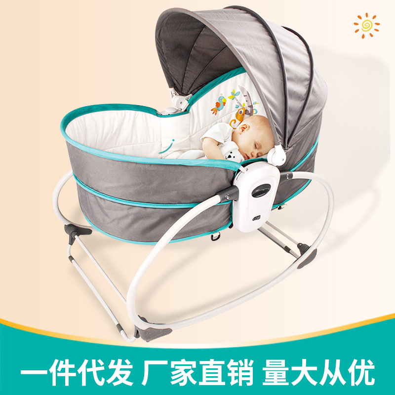 新生儿摇椅 婴儿摇床 宝宝摇篮 0-3岁智能五合一音乐震动量大从优