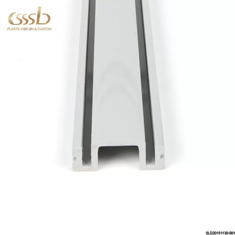 定制塑料异型包装型材 PVC透明包装管 电工胶带可视透明包装管