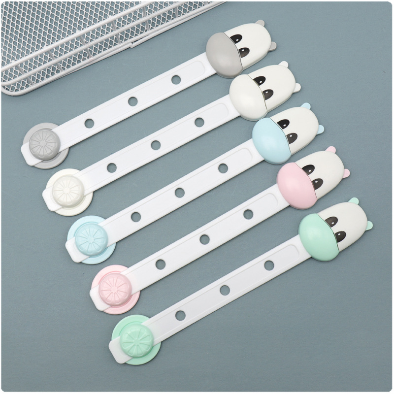 2020宝宝安全锁长款锁多功能抽屉锁儿童安全锁弯曲调节冰箱柜门锁|ms