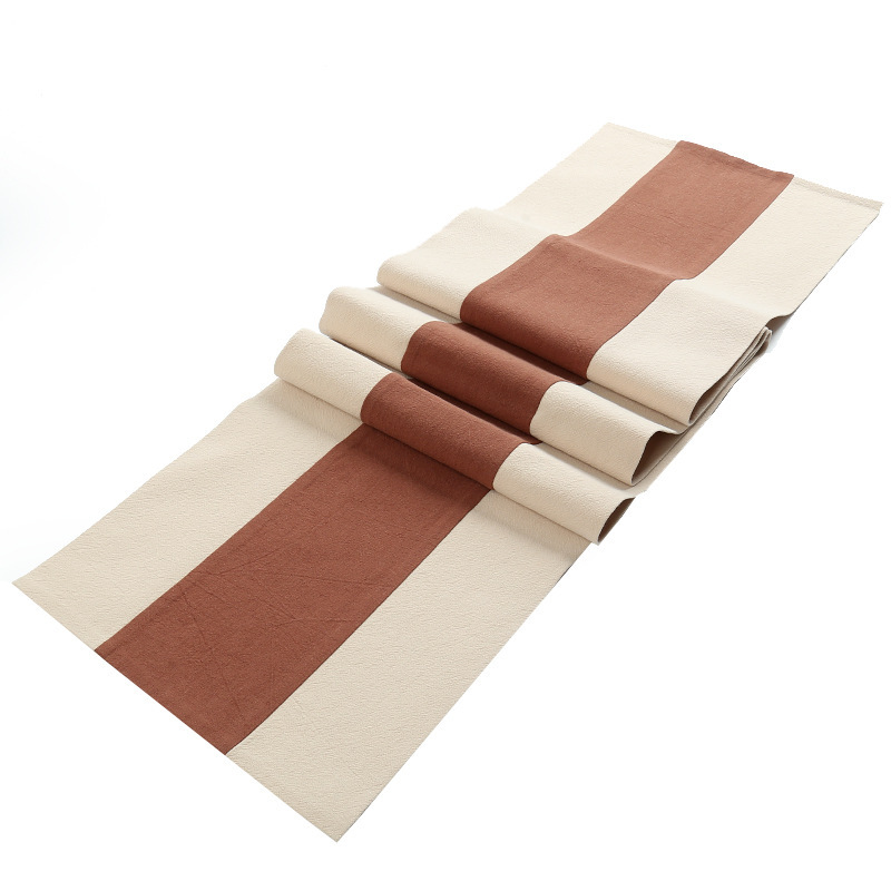 Zen estera de té pintada a mano a prueba de agua de algodón y lino corredor de mesa estera de té cortina mantel de té chino ceremonia del té juego de té accesorios toalla de té seca