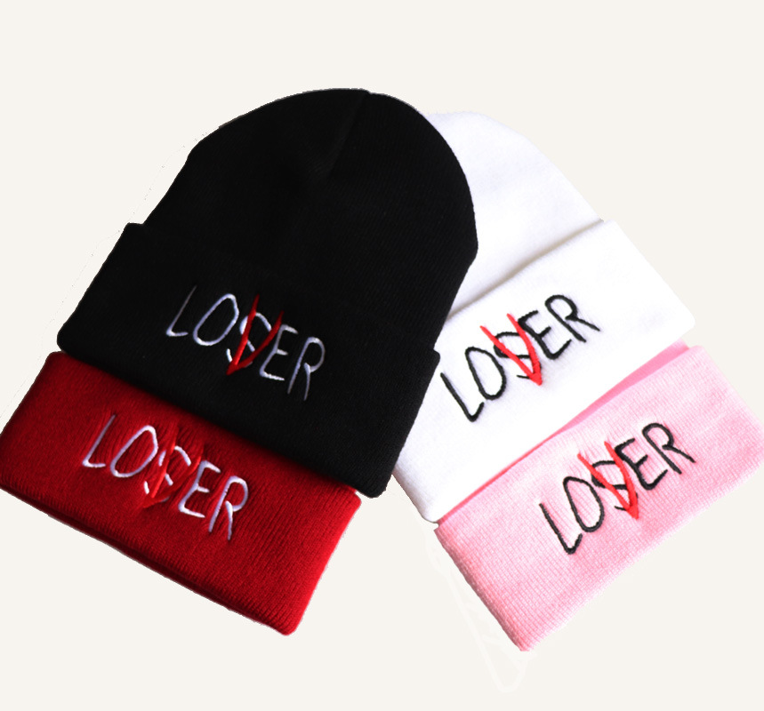 Unisex Fashion Letter Solid Color Crimping Wool Cap display picture 1