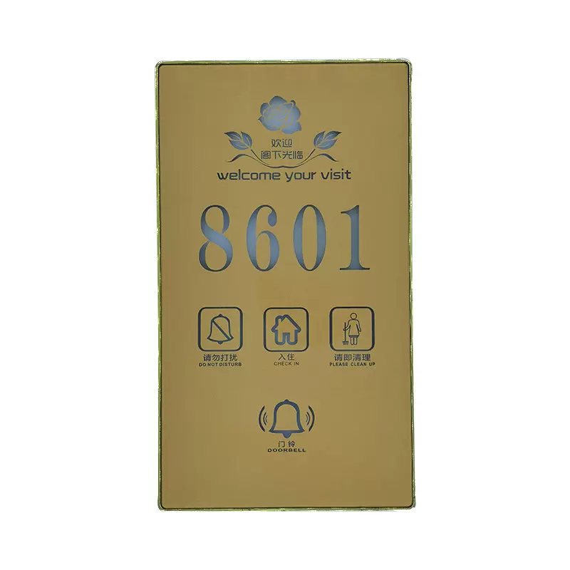 MYUE明玥 门铃 涂鸦ZigBee无线电子门牌厂家供应智能酒店智能门牌