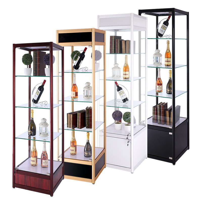 沈阳玻璃展示架手机产品烟柜展示柜酒柜手饰办柜陈列柜批发代发|ms