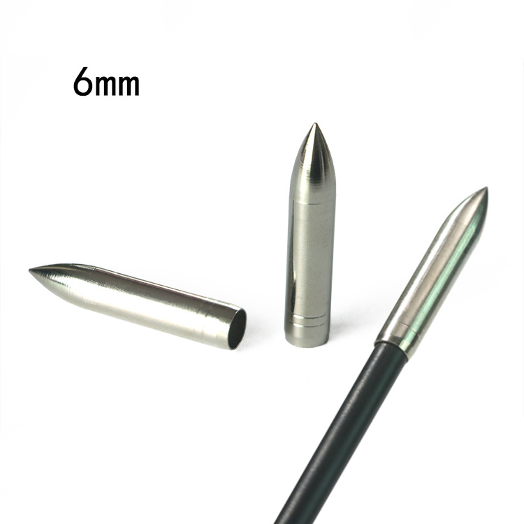 6.0mm外套靶箭头玻纤混碳外套箭头 训练弓箭靶头批发|ru