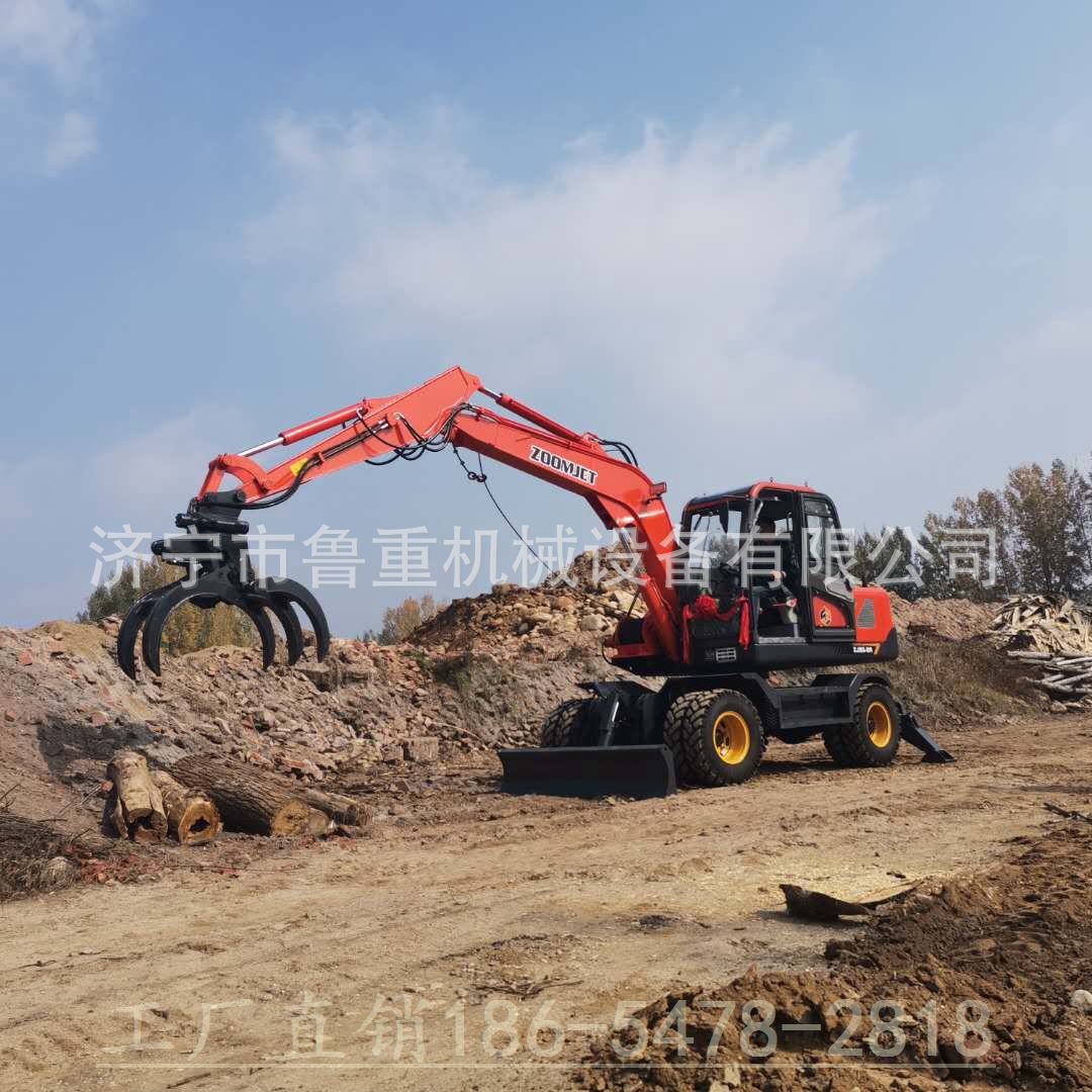 挖掘机 抓木机 抓树机 蔗木拾装机