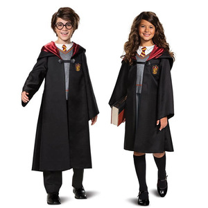 Children's boy girls Harry Potter birthday party cosplay costume magic robe cosplay Gryffindor school uniform party costume