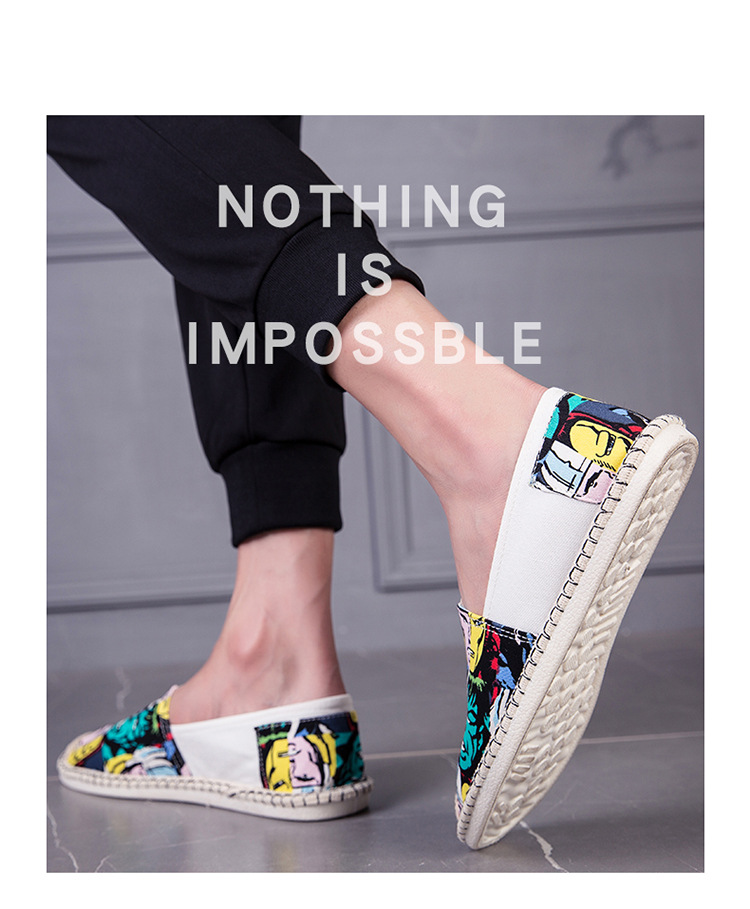 一脚蹬懒人乐福鞋男