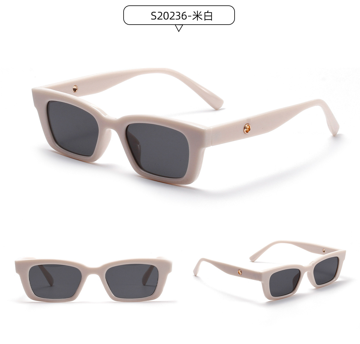 Popular New Small Frame Glasses Retro Sunglasses Uv Protection Sunglasses Wholesale Nihaojewelry display picture 7