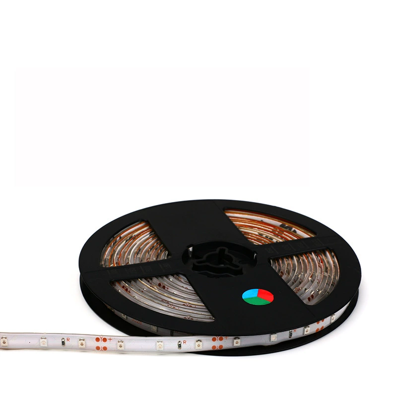 Светодиодная лента RGB 3528 SMD, 5 м (вариант влагозащищенный), пульт дистанционного управления 44 клавиши, 12В постоянного тока