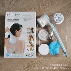 无线充电多功能防水沐浴刷电动搓澡神器长柄去角质搓背按摩刷批发