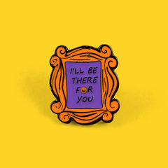 I'LL BE THERE FOR YOU字母胸針 我會在你身邊老友記卡通相框胸針