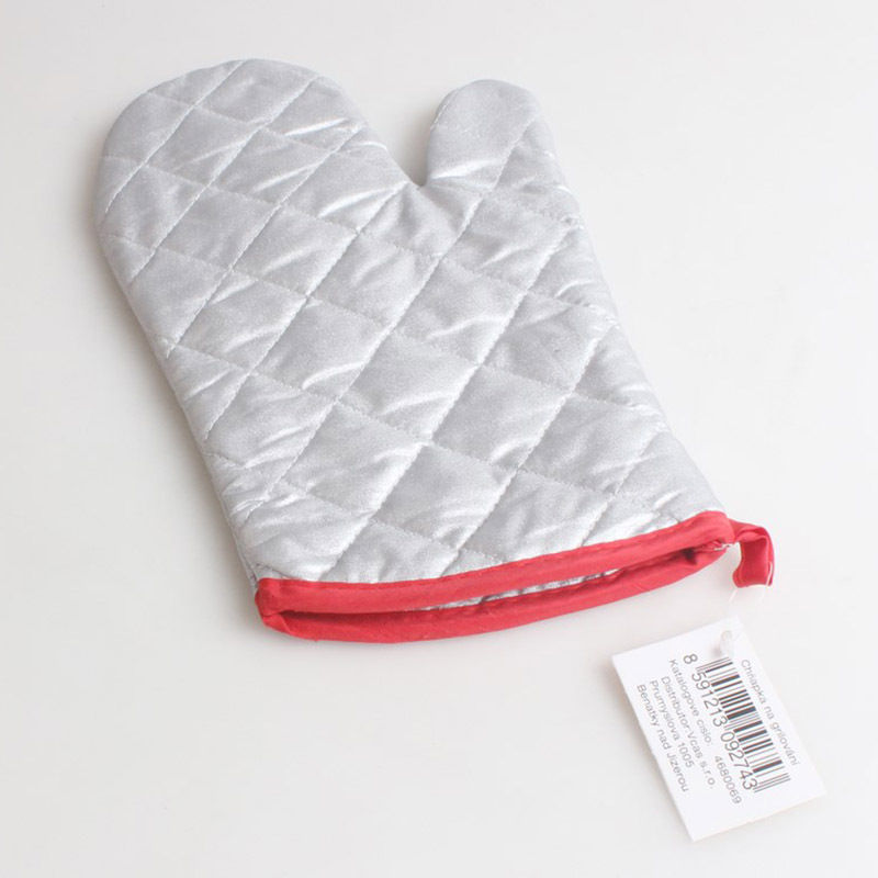 Los fabricantes suministran guantes de barbacoa engrosados horno de microondas guantes anti-calor resistente al calor aislamiento térmico horno guantes de algodón