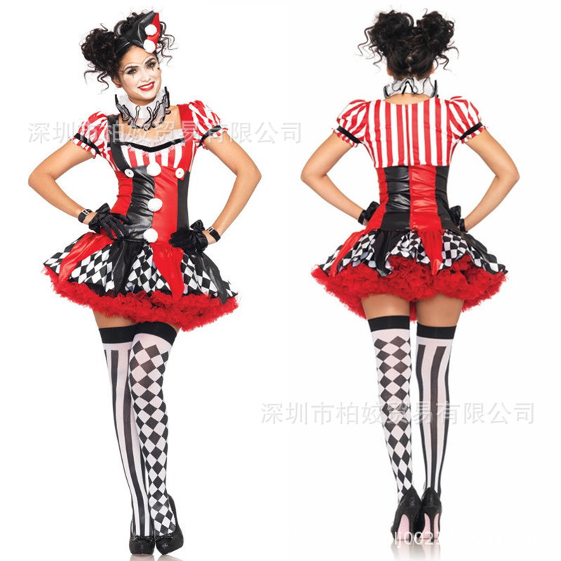 万圣节服装角色扮演服化妆舞会服马戏团小丑装外贸出口cosplay服-阿里巴巴