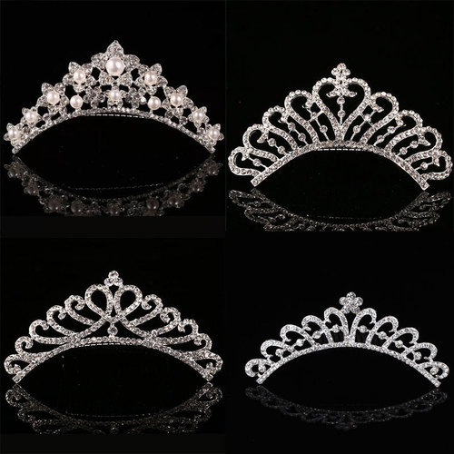 Hair clip hairpin for women girls hair accessories Children crown hair ornaments yinglouniang wedding headdress diamond hair comb pearl performance crown