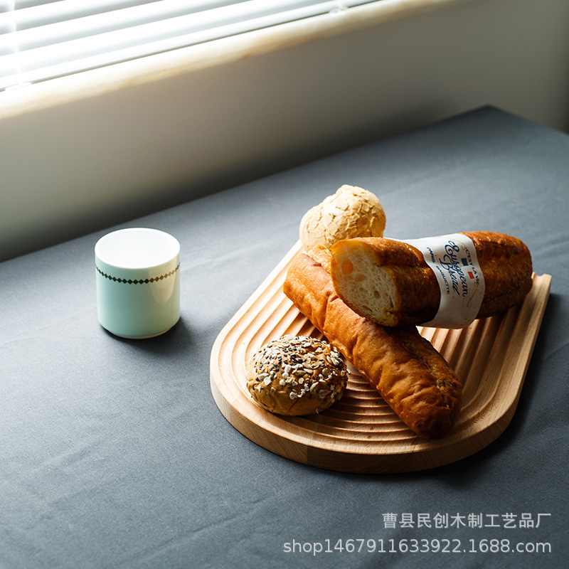 日式木质砧板榉木实木创意隔热垫家用水果蛋糕托盘寿司面包板菜板