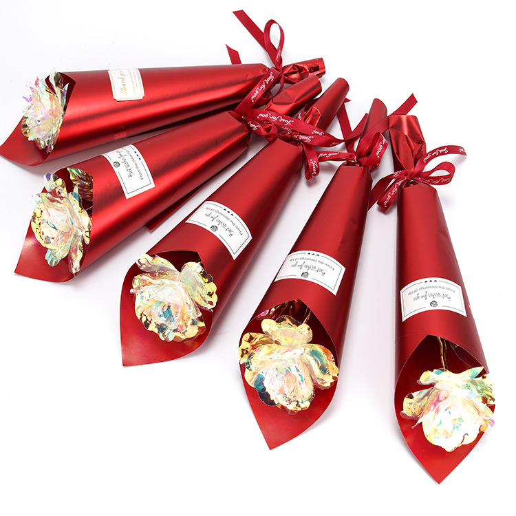 精装彩金玫瑰单支 4