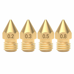 廠家直銷 3d打印機配件mk8尖頭黃銅噴嘴子帶刻字 Makerbot Reprap