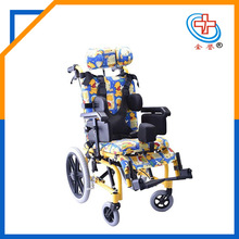 坐姿可调节儿童脑瘫轮椅多功能舒适安全便携偏瘫康复轮椅厂家直销