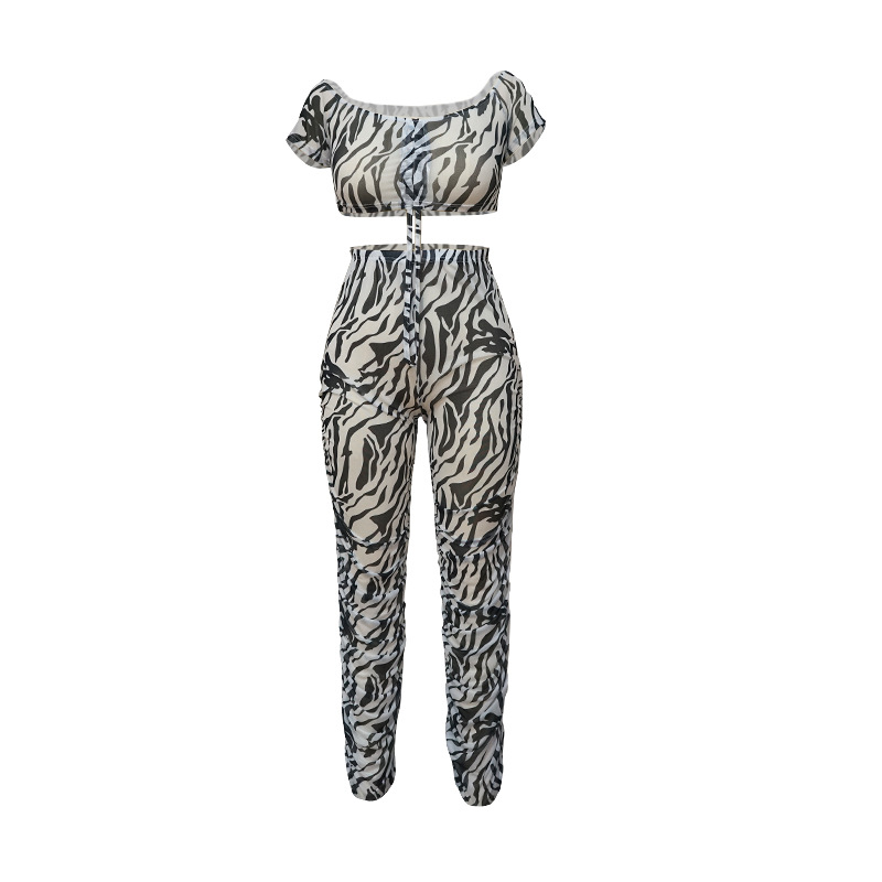 Tie-Dye Mesh Print 2 Piece Set NSMYF100034