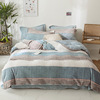 thickening milk Velveteen Four piece suit winter Coral Flannel winter Two-sided Plush Bed cover The bed Quilt cover