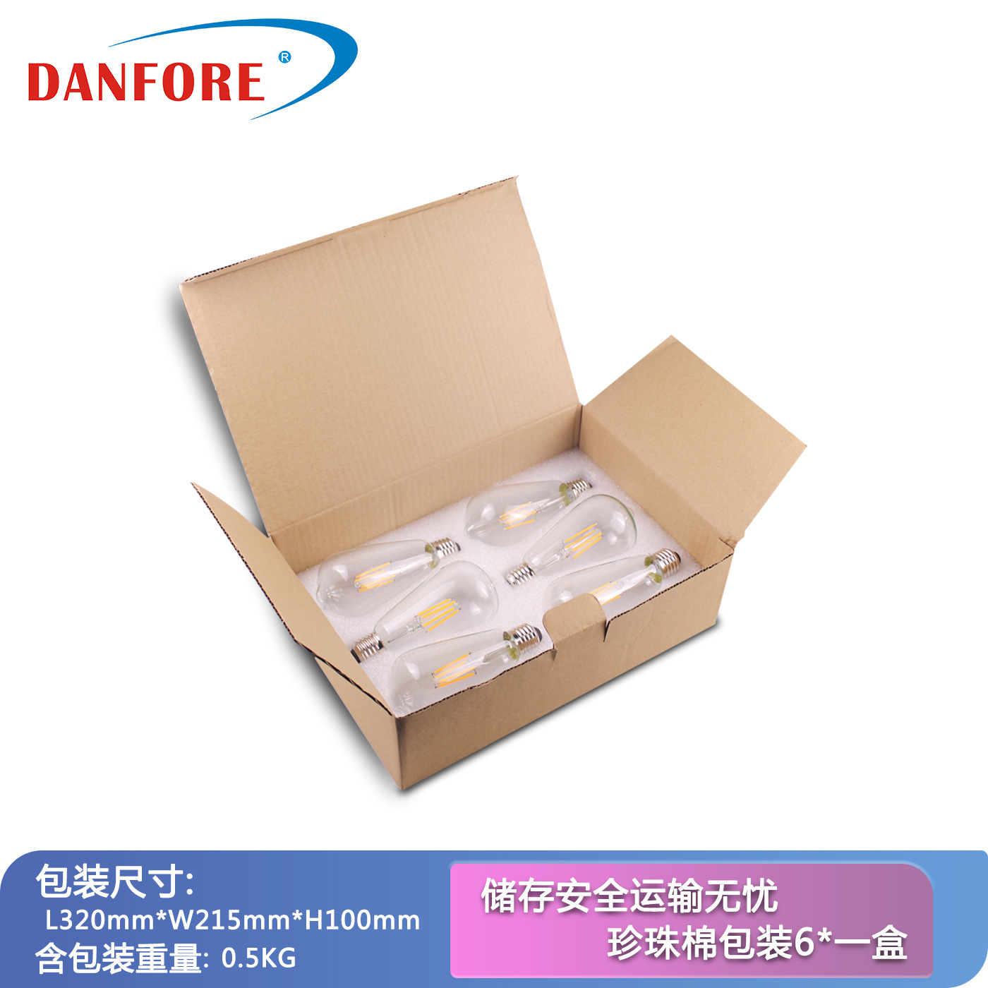 Decoración de la iluminación del bulbo del pezón del bulbo LED E27 del filamento de 4 ~ 8W ST64 Nuevo