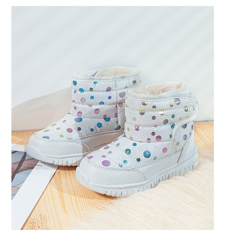 Enfants Décontractée Couleur Unie Bout Rond Bottes De Neige display picture 1