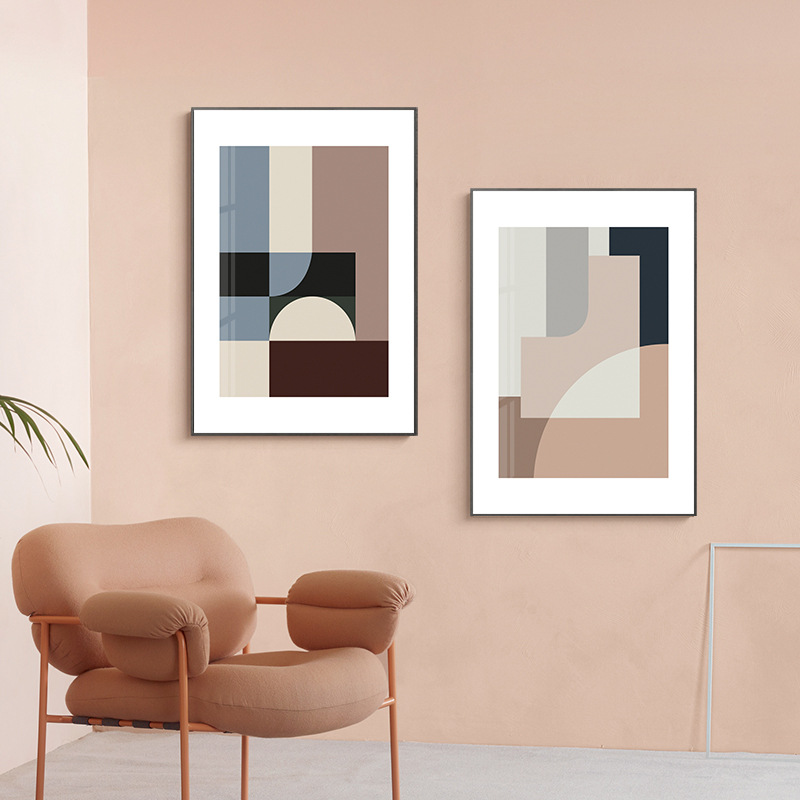 Modern simplicity geometric line segment living room decorative…