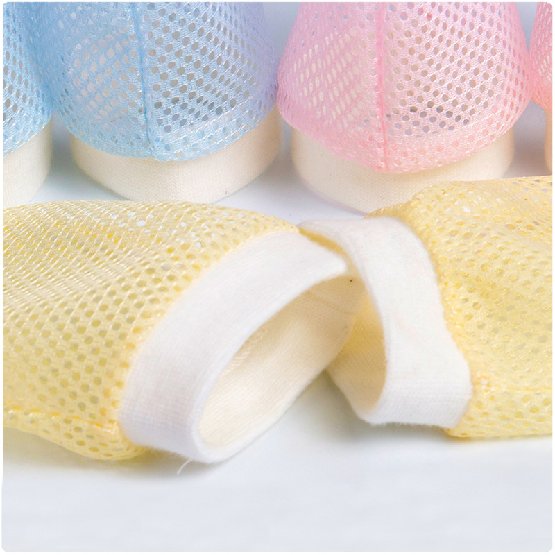 newborn baby glove protect Autumn and winter Mesh baby Newborn ventilation 0-6-12 A month