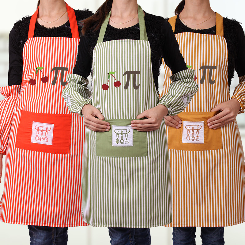 Estilo coreano de moda cocina tela delantal a prueba de aceite abrigo pareja hogar creativo cocina delantal cintura impresión personalizada