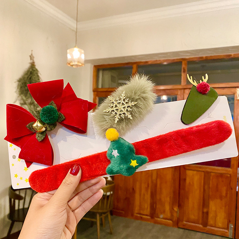 Nuevo regalo de Navidad raqueta anillo traje horquilla Navidad decoración traje creativo niños regalo de Navidad