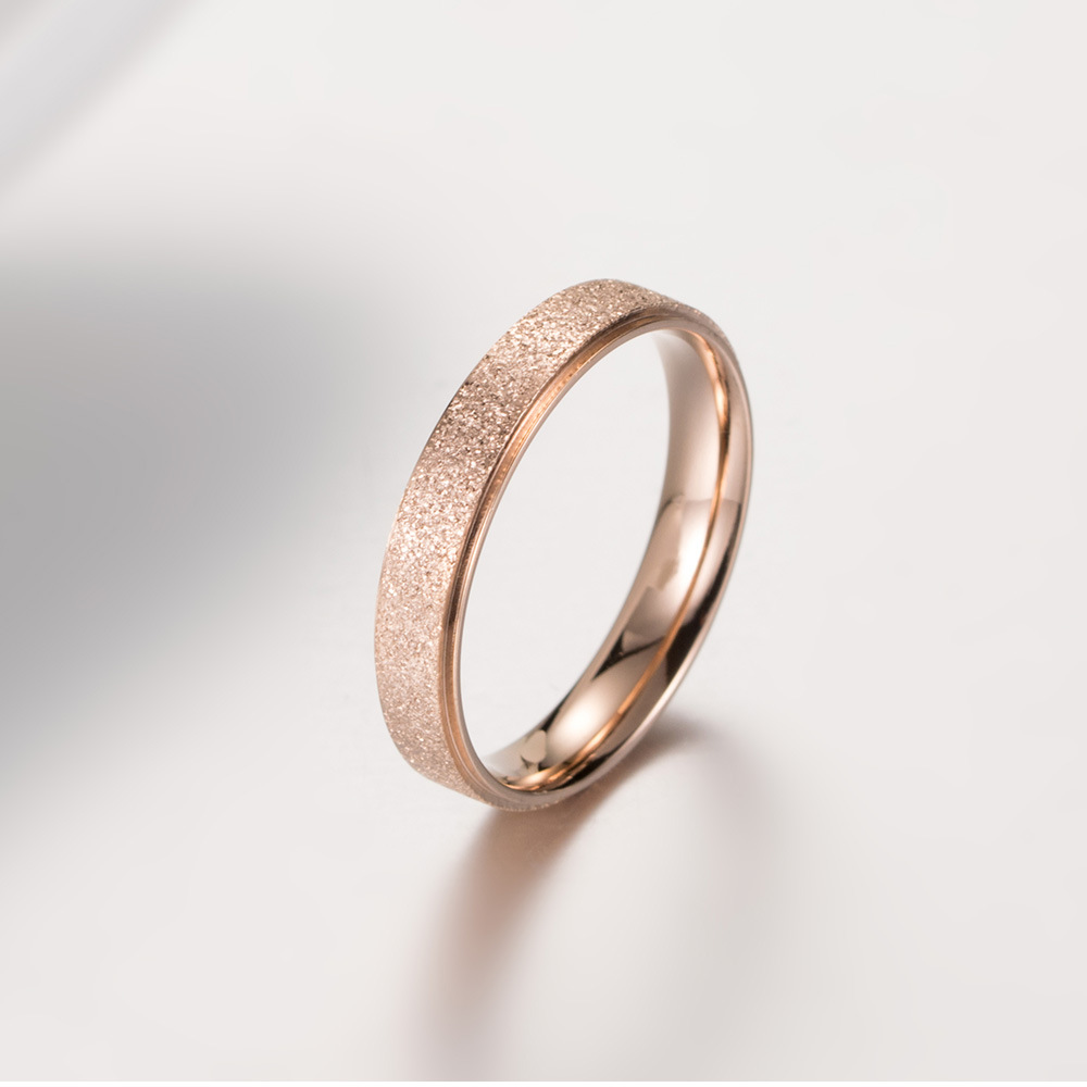 Titanium Steel Material Simple Style Round Titanium Steel Rings Polishing Stainless Steel Rings