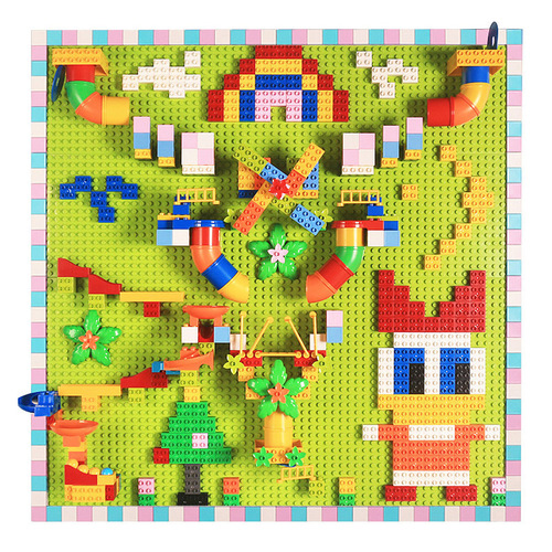 Compatible with Lego brick wall large particle assembly home wall-mounted baseboard wall boys girls children's toys