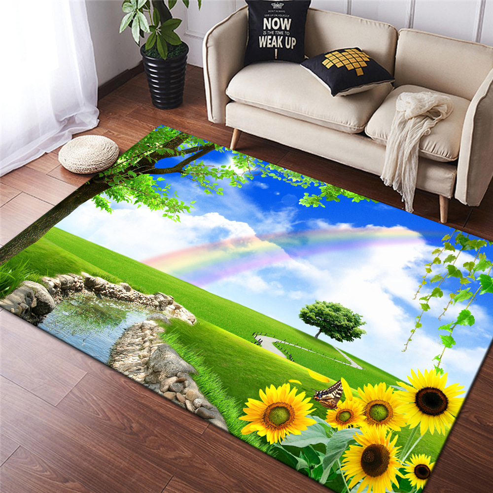 可爱卡通地毯,茶几沙发地毯,客厅卧室地垫,婴儿爬行垫