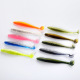 Shallow diving Paddle Tail Lures 10 Colors Soft Plastic Baits Bass Trout Saltwater Sea Fishing Lure