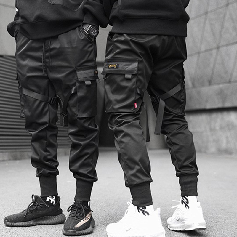 2019 cross-border autumn men's jogging pants sports leggings cotton overalls Hong Kong tide Harlan youth leggings