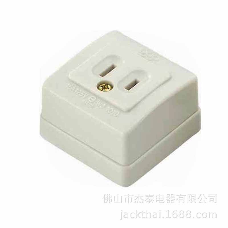 美规全电木耐高温落地式插座 单联插座 日本插座 落地日标插座