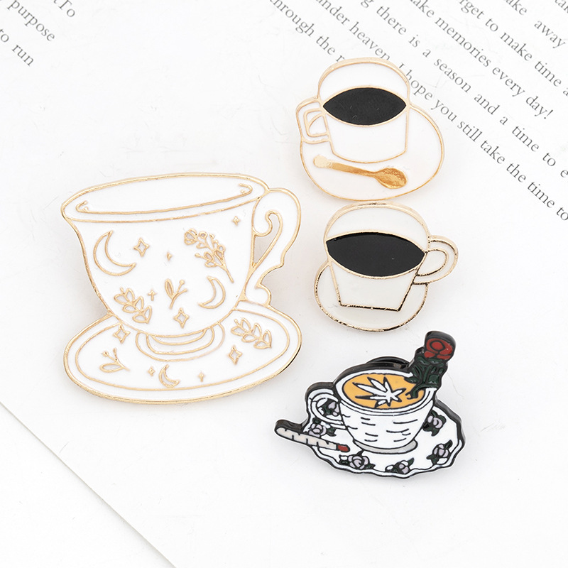 12g Weight No Inlaid Inlay Material Brooches Classification Anniversary, Business, Travel Occasion Alloy Material Cup Pattern Unisex Gender Simple Style Style Simple Style Pin Cup Alloy No Inlaid Unisex Brooches 3