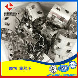 直径DN76mm不锈钢316L材质鲍尔环填料现货库存产品高清图片实拍